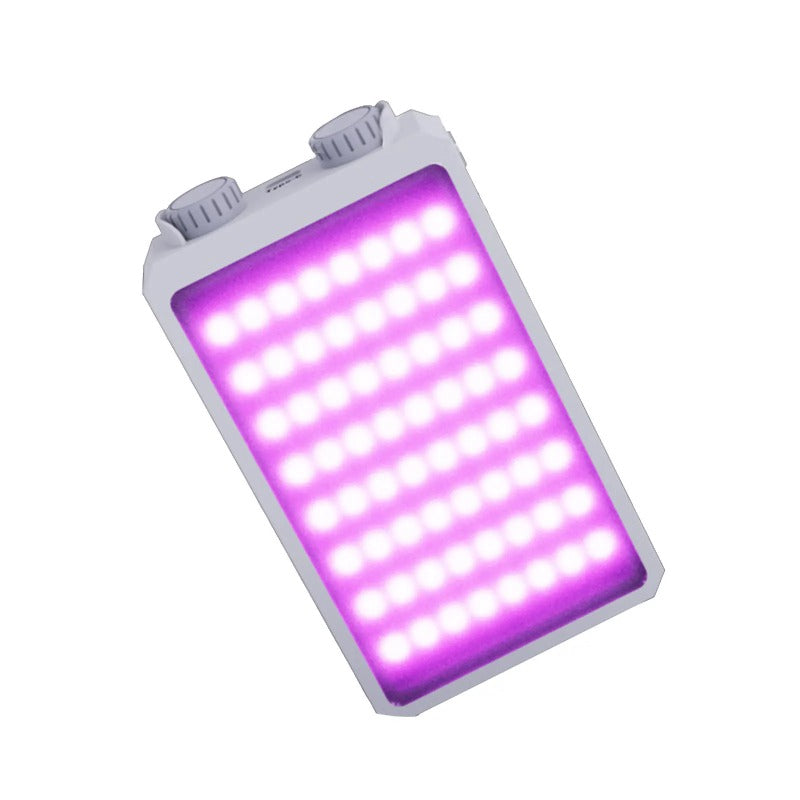 Portable LED Video Light 25W RGB Pocket-Sized Mini Portable Light Temperature Control, Built-in Rechargeable Battery PD Charging