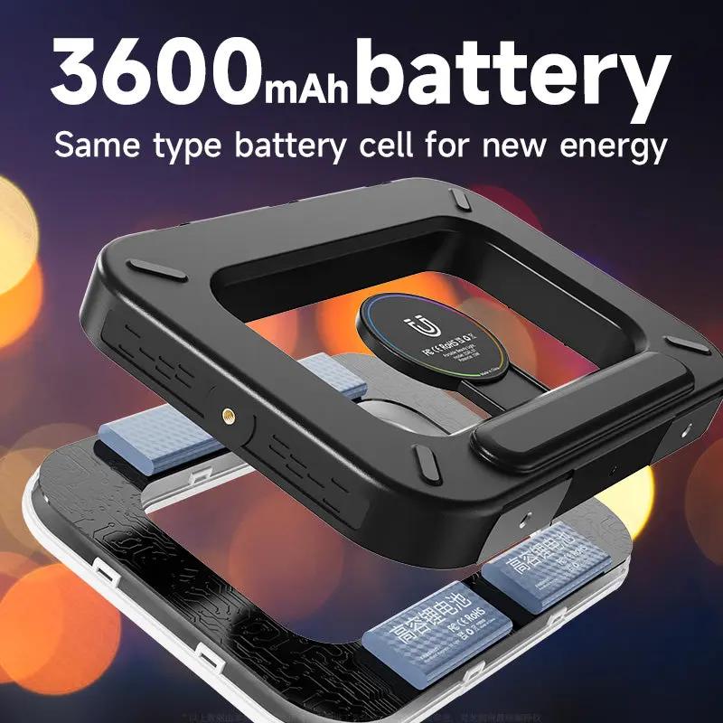 RGB Magnetic Handheld Ring Fill Light - Rechargeable for Phone Live Streaming, Photography, Desktop & Camera Cage Selfie Lightin apophis