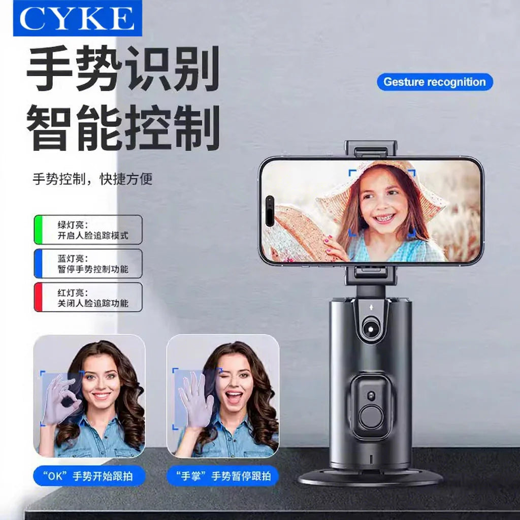 Apophis P02 AI Auto-Tracking Phone Gimbal - 360 Face Recognition Stabilizer