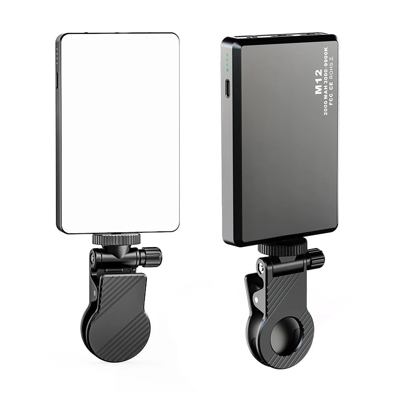 Mini Focus Selfie , Rechargeable Cell Phone Camera Fill Light 7 Modes