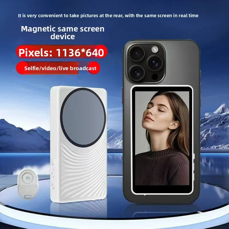Portable Magnetic Phone Selfie Screen Mirroring Device
