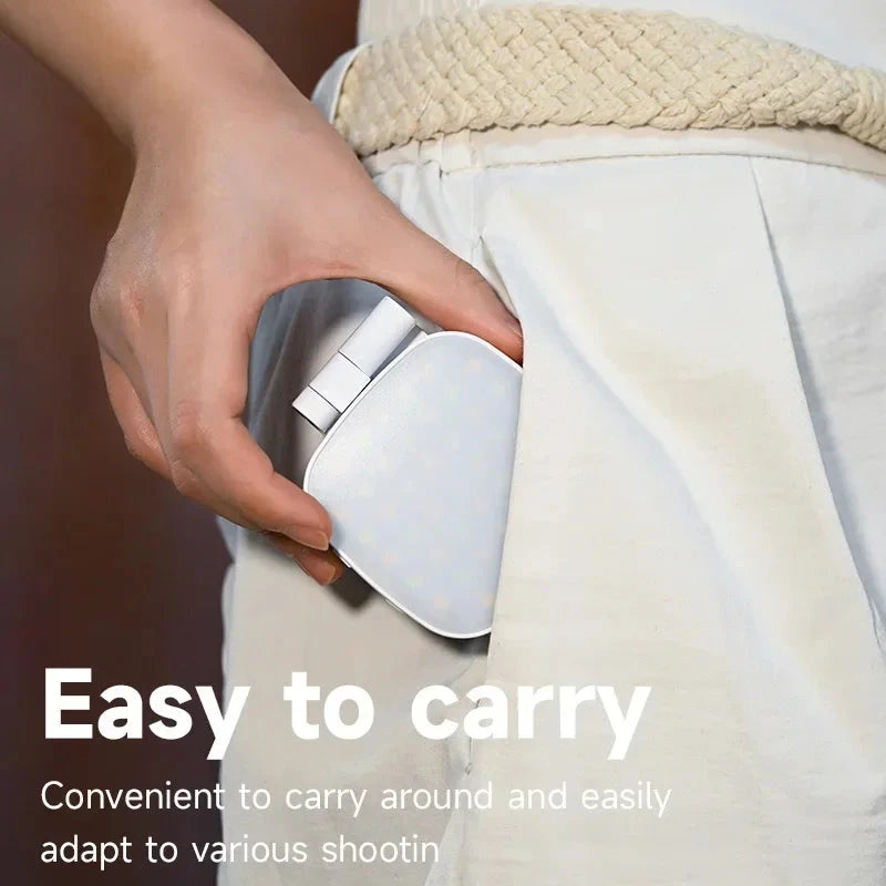 Magnetic Beauty Phone Fill Light | Built-in Makeup Mirror, Foldable Portable Mini | For Selfie/Photo, Universal for all Phones apophis