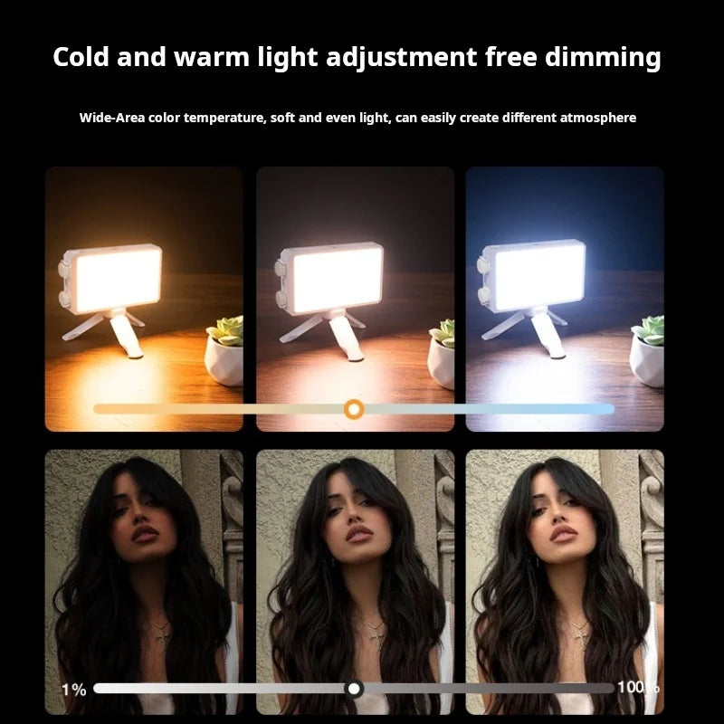 40W LED Bi-Color Portable Pocket Fill Light 2500-9000K Adjustable Brightness Panel DSLR Photography Lighting for YouTube, TikTok