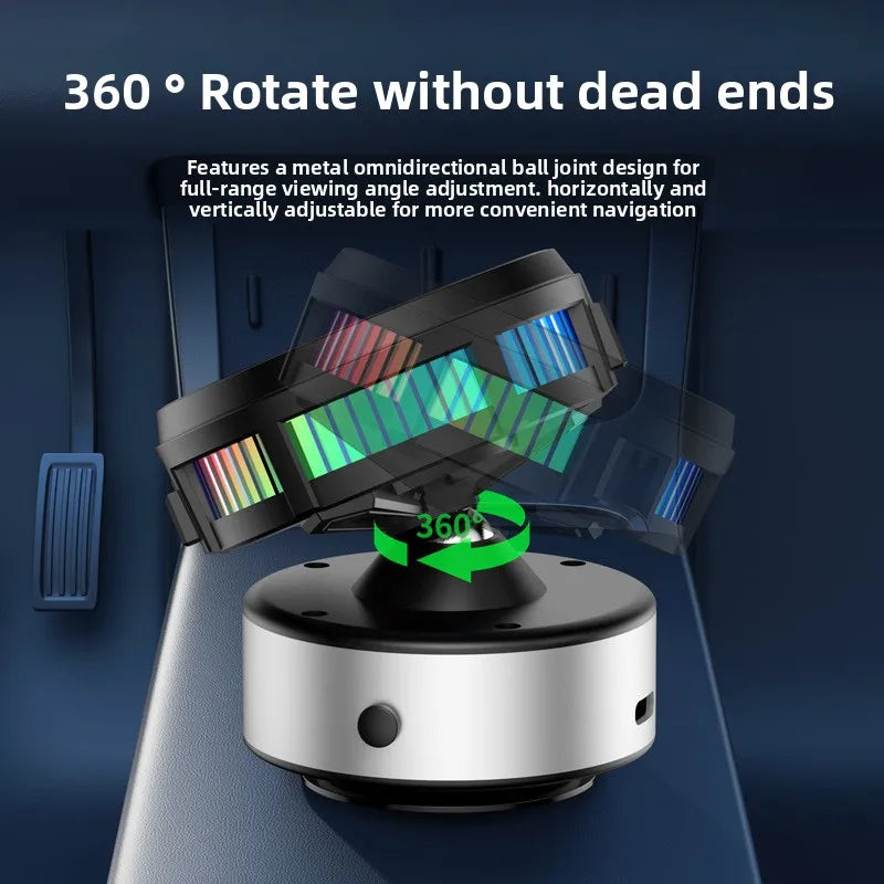 15W Wireless Charging Car Phone Holder | Magnetic, Vacuum Suction