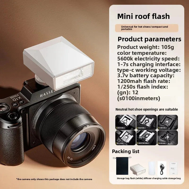 Mini Camera Top Flash External Hot Shoe Fill Light for Sony Canon SLR Nikon Fuji Panasonic - Photography Lighting Accessory apophis