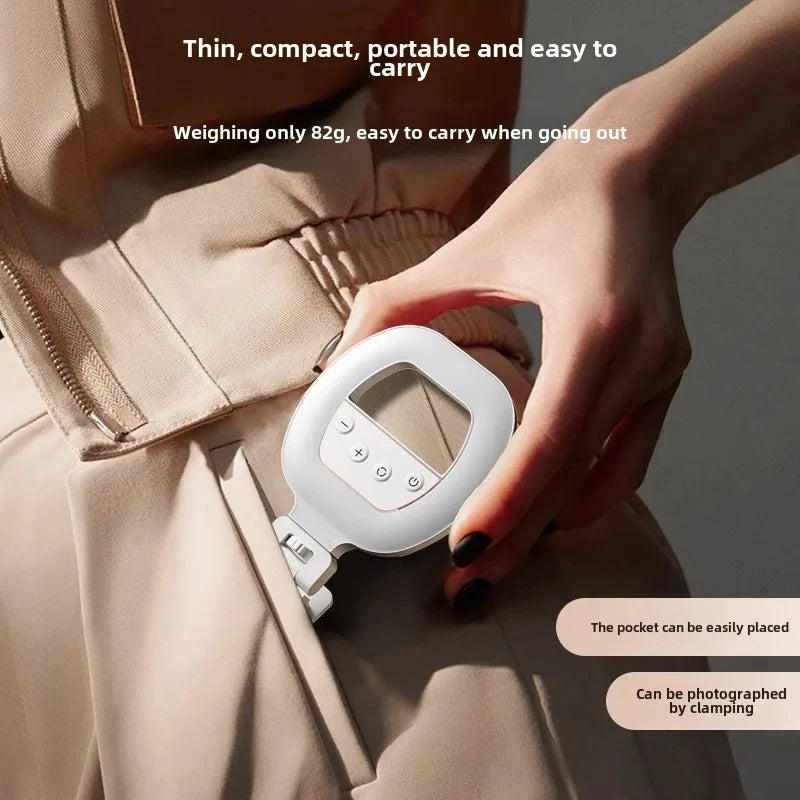 W60 Mobile Phone Fill Light, Portable Mobile Phone Selfie Beauty Light, Charging Ring-type Atmosphere Selfie Rgb Pocket Light apophis