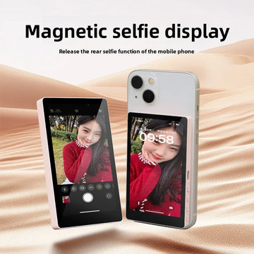 Portable Magnetic Mobile Phone Rear Selfie Screen