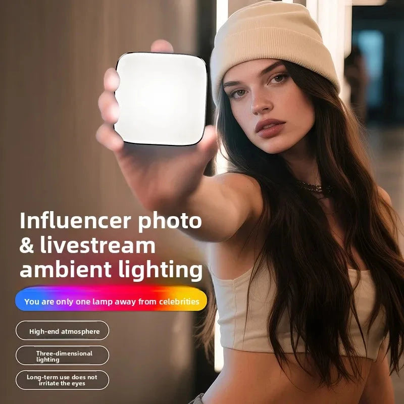 M22 RGB Magnetic suction Pocket Atmosphere Light (New) - Compact for Phone/Mirrorless Camera, Perfect for Live Broadcast, Photo & Video Lighting apophis