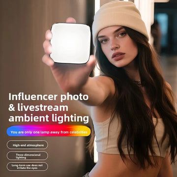 M22 RGB Magnetic suction Pocket Atmosphere Light (New) - Compact for Phone/Mirrorless Camera, Perfect for Live Broadcast, Photo & Video Lighting apophis