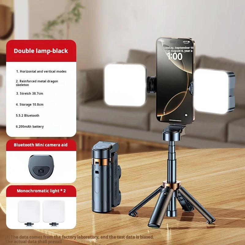 Ultra Compact Selfie Stick,Travel Portable Tripod