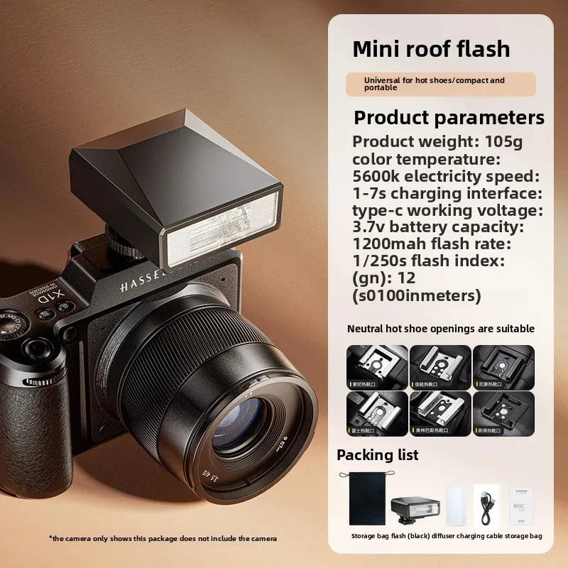 Mini Camera Top Flash External Hot Shoe Fill Light for Sony Canon SLR Nikon Fuji Panasonic - Photography Lighting Accessory apophis